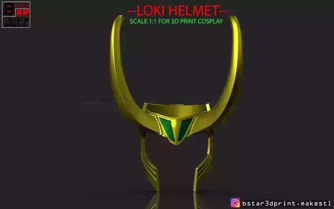 Loki Helmet - Avenger Marvel