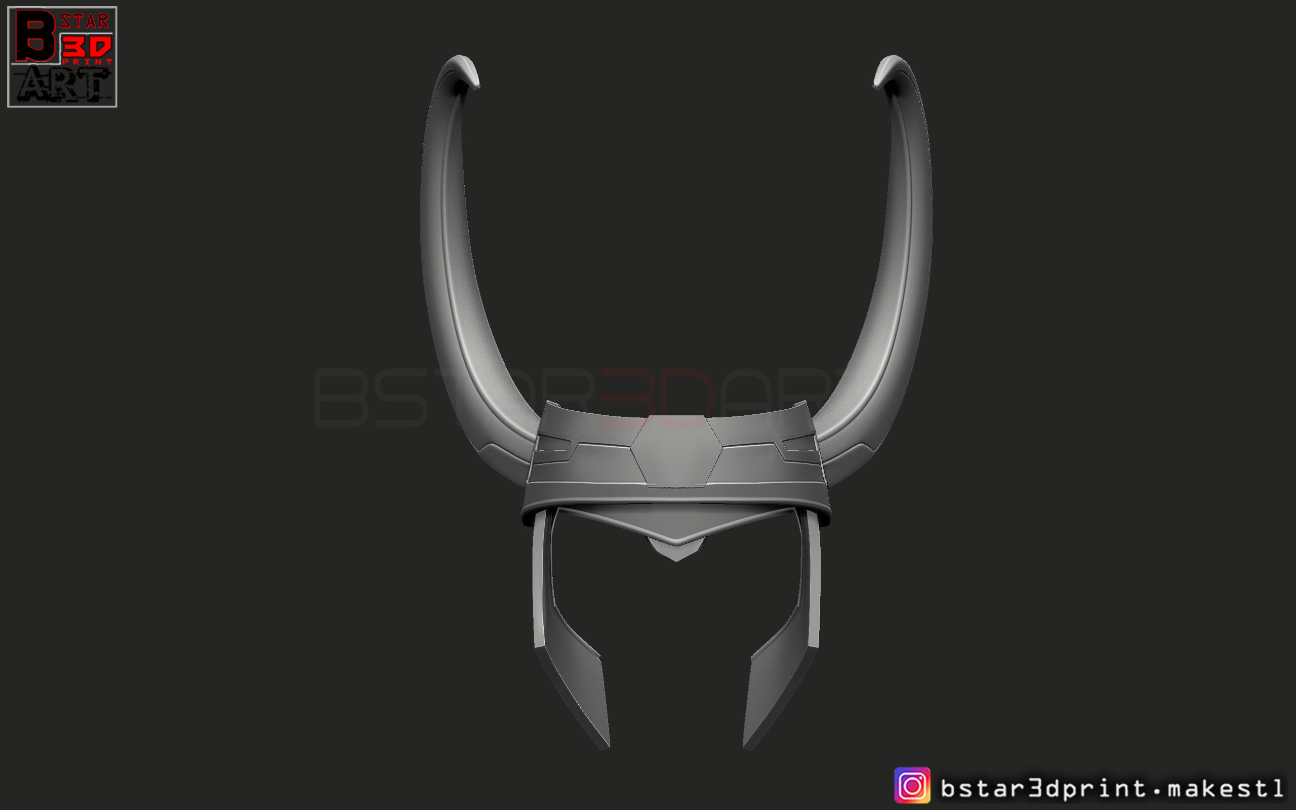 Loki Helmet - Avenger Marvel 3D model 3D printable | CGTrader