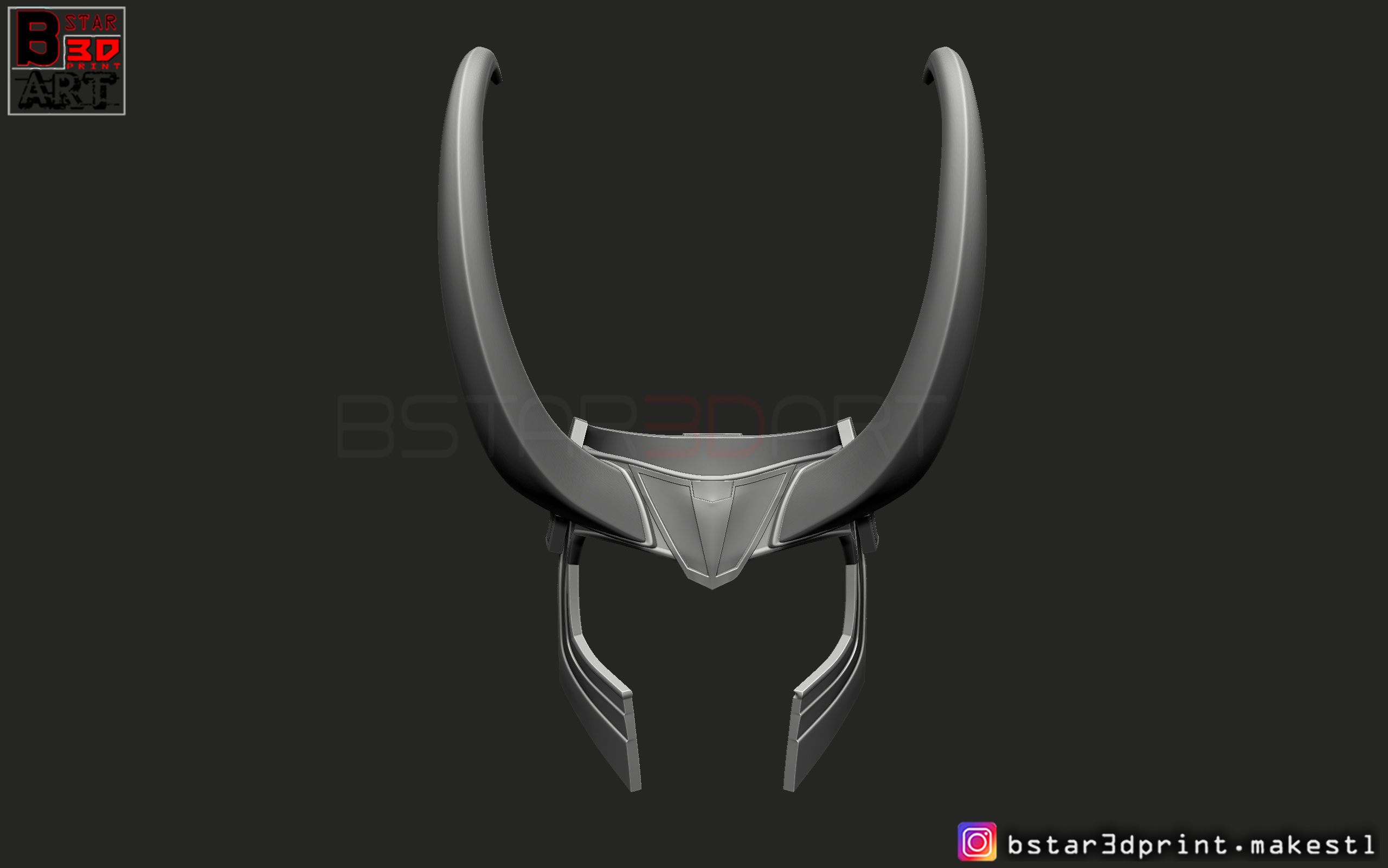 Loki Helmet - Avenger Marvel 3D model 3D printable | CGTrader