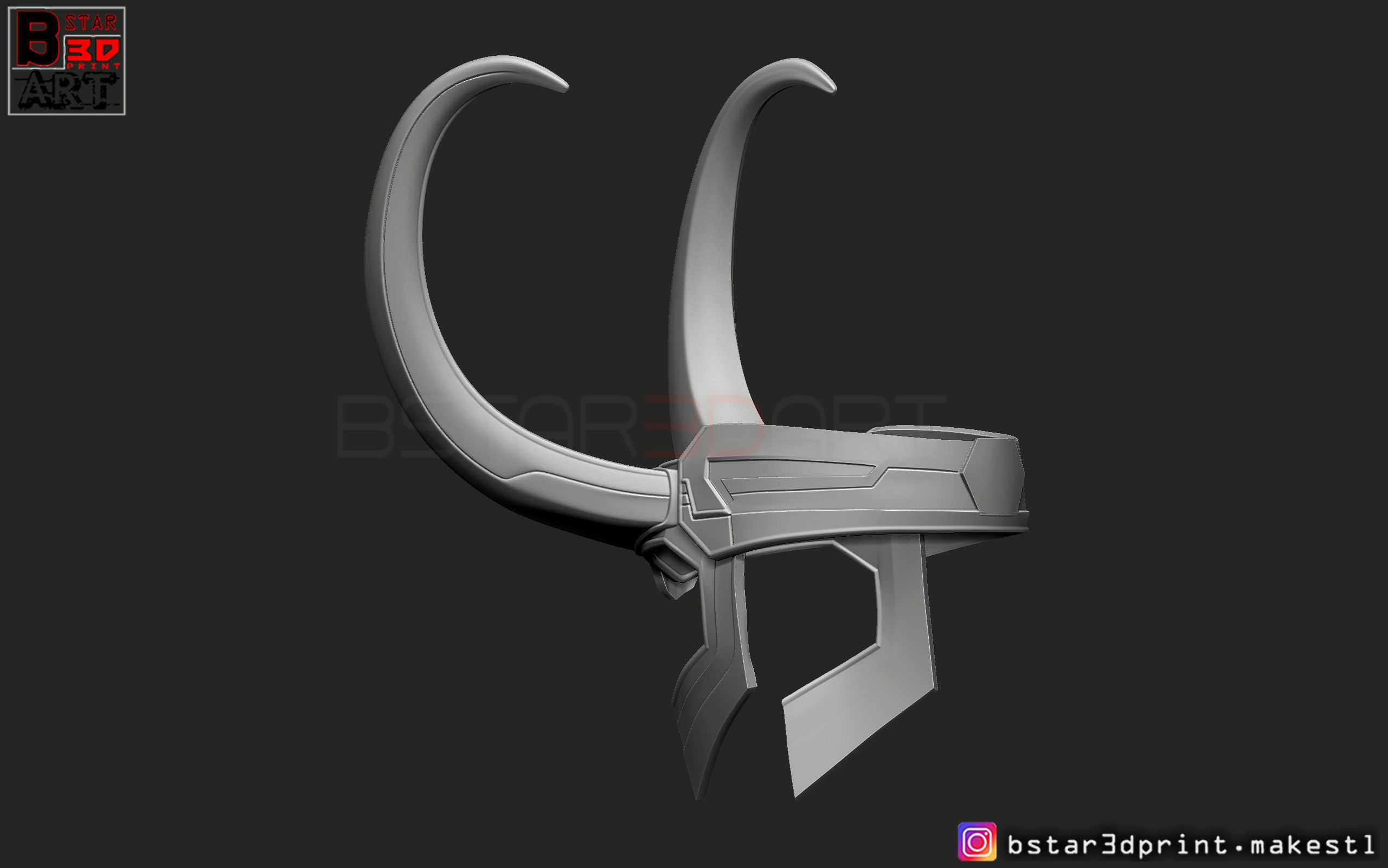 Loki Helmet - Avenger Marvel 3D model 3D printable | CGTrader