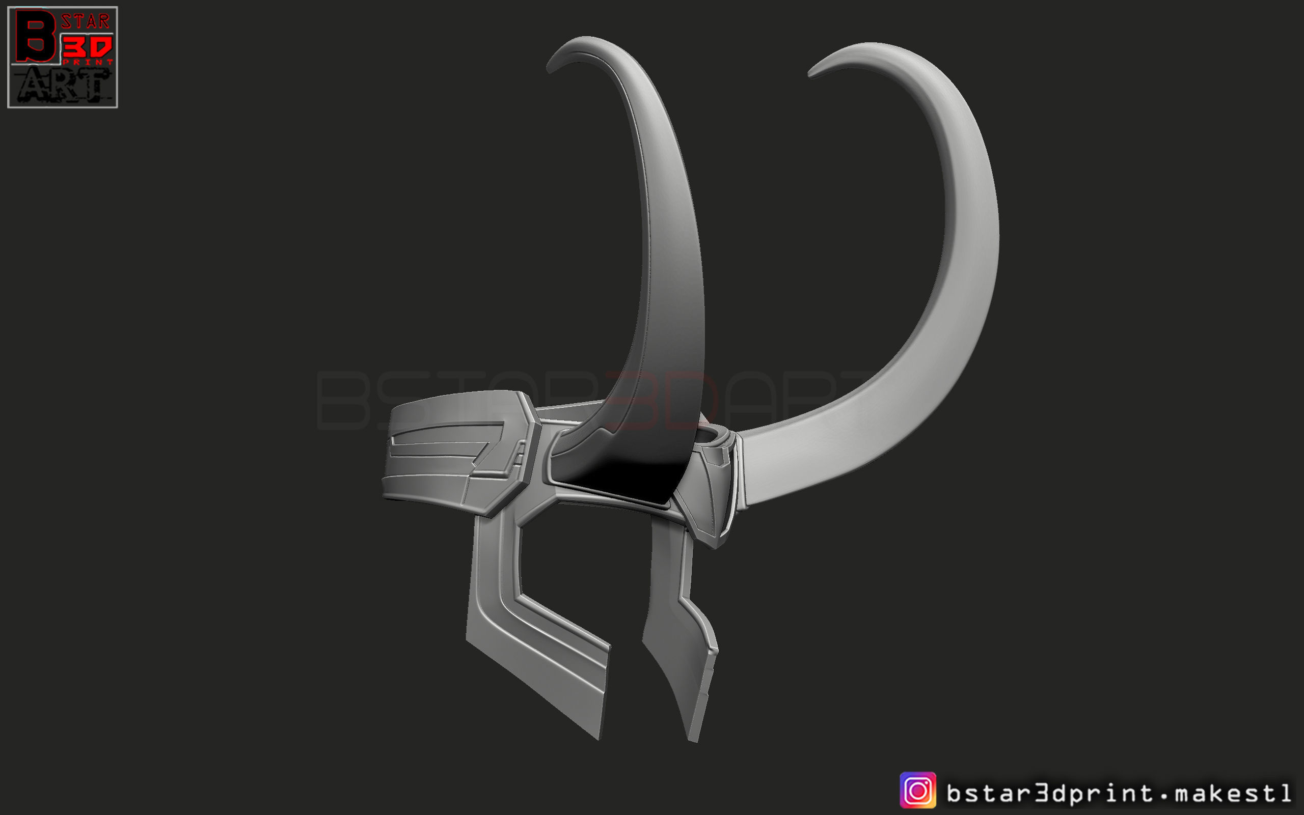 Loki Helmet - Avenger Marvel 3D model 3D printable | CGTrader