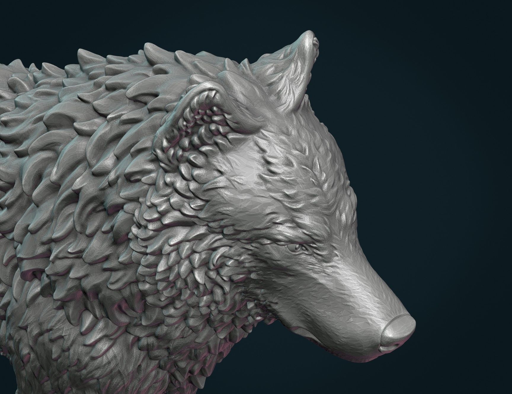 Wolf III 3D print model_14