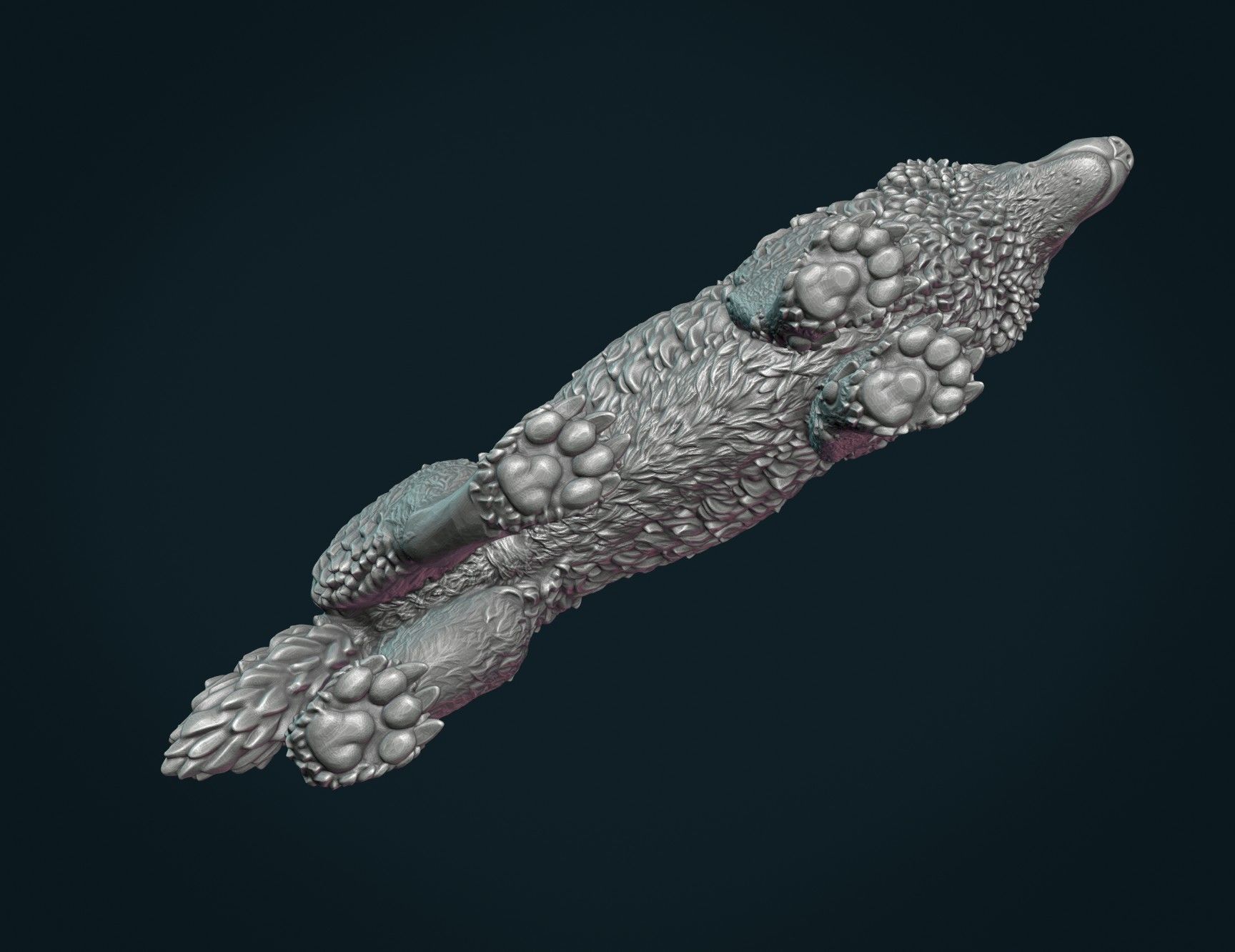 Wolf III 3D print model_12