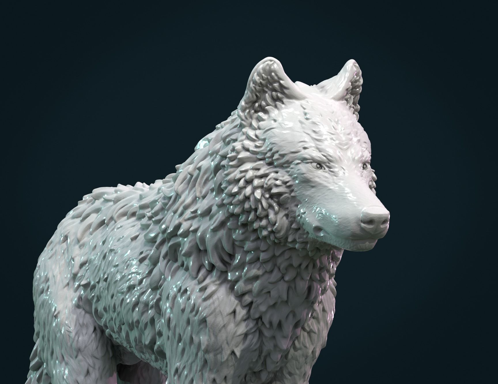 Wolf III 3D print model_4