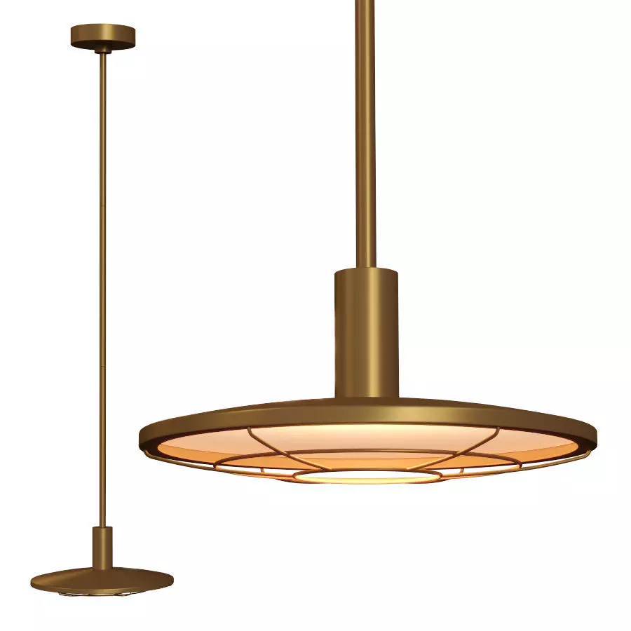 Restoration Hardware GRAHAM PENDANT 13 Brass 3D model