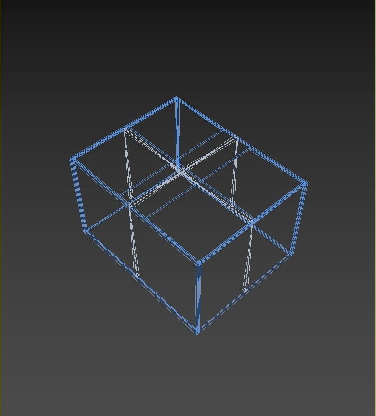 cardboard box Low-poly 3D model_9