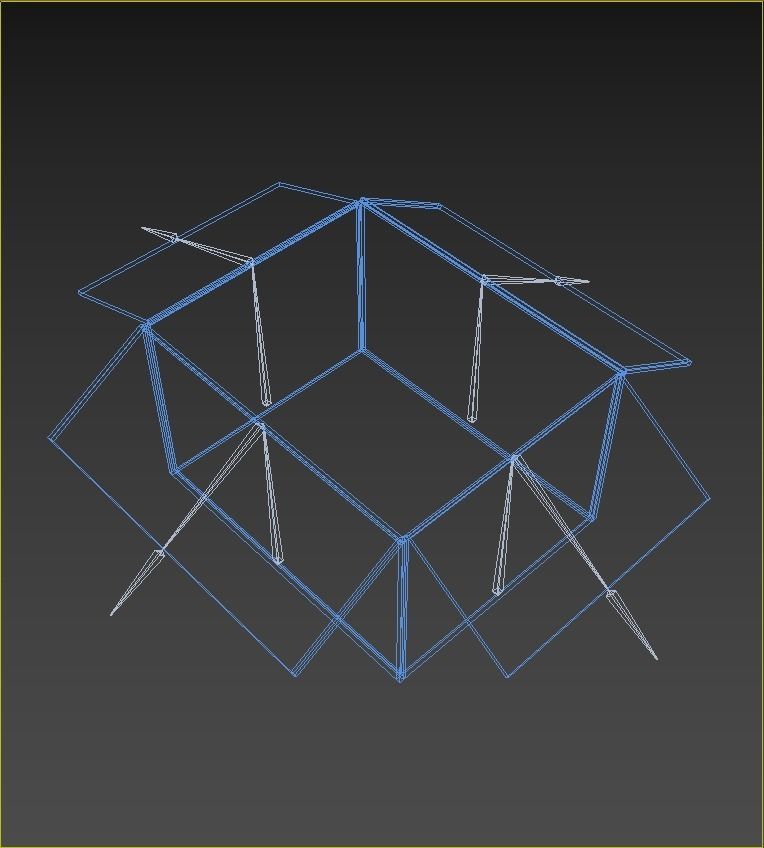 cardboard box Low-poly 3D model_10