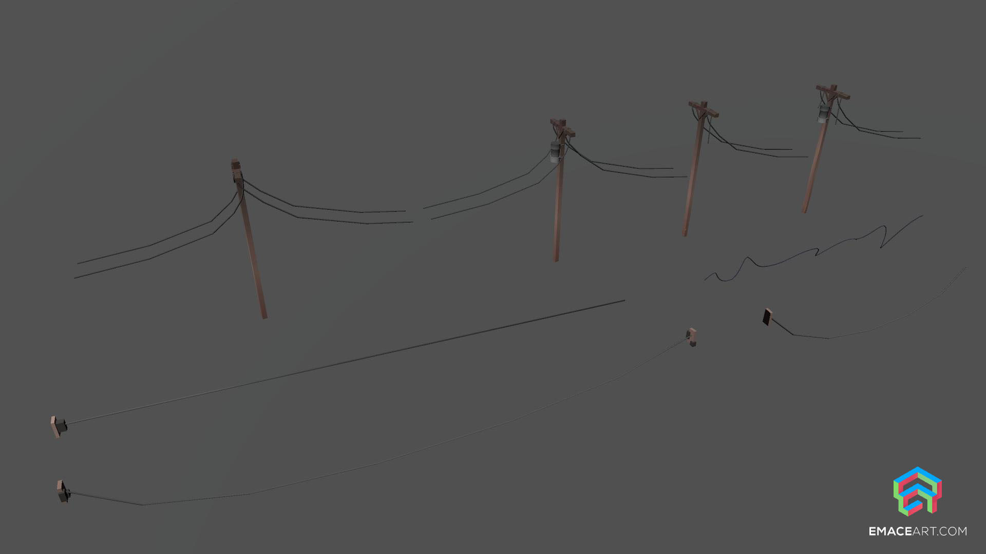 PolyVania Vampiric Town LowPoly Unity Pack Free low-poly 3D model_41