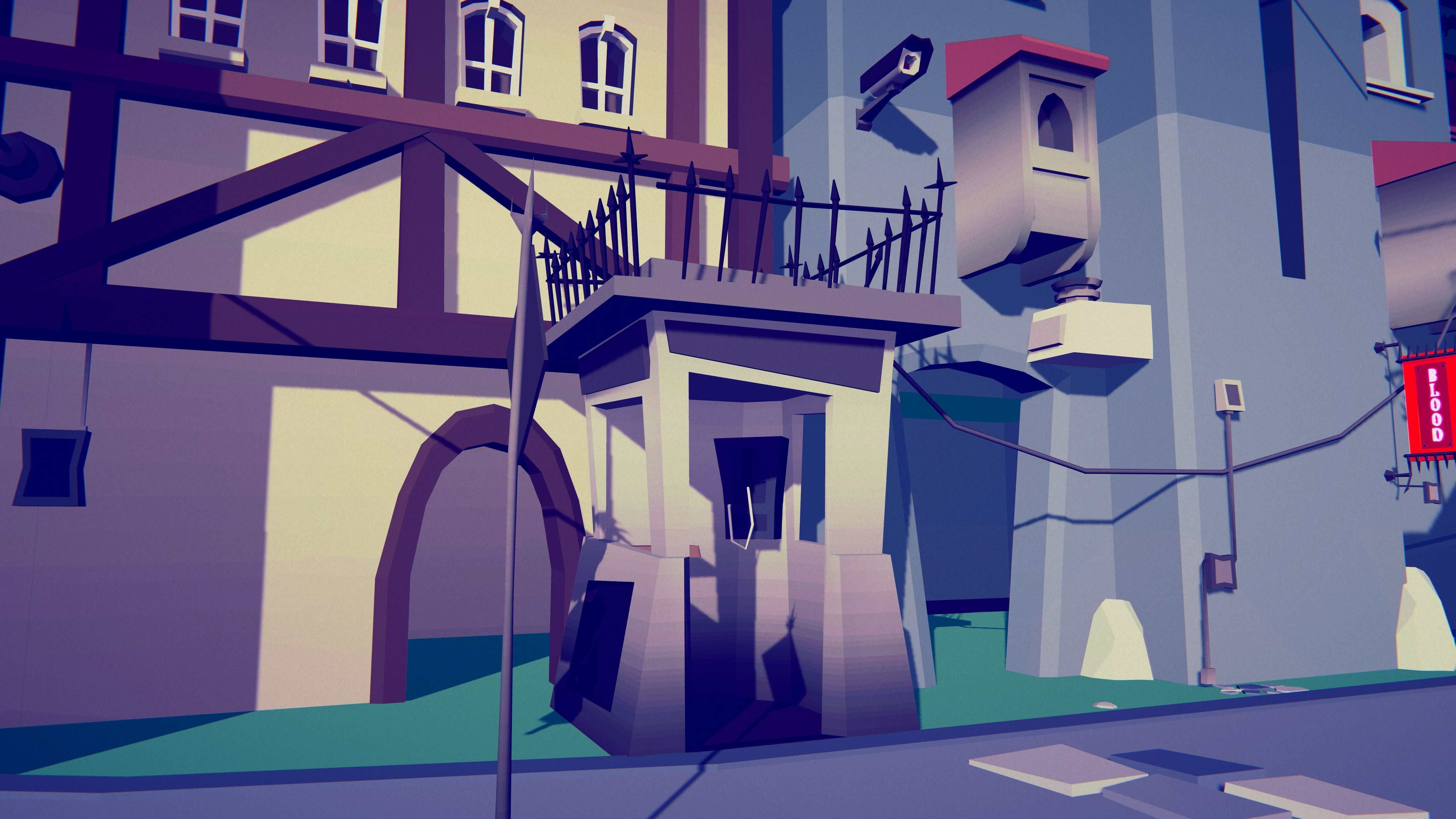 PolyVania Vampiric Town LowPoly Unity Pack Free low-poly 3D model_20