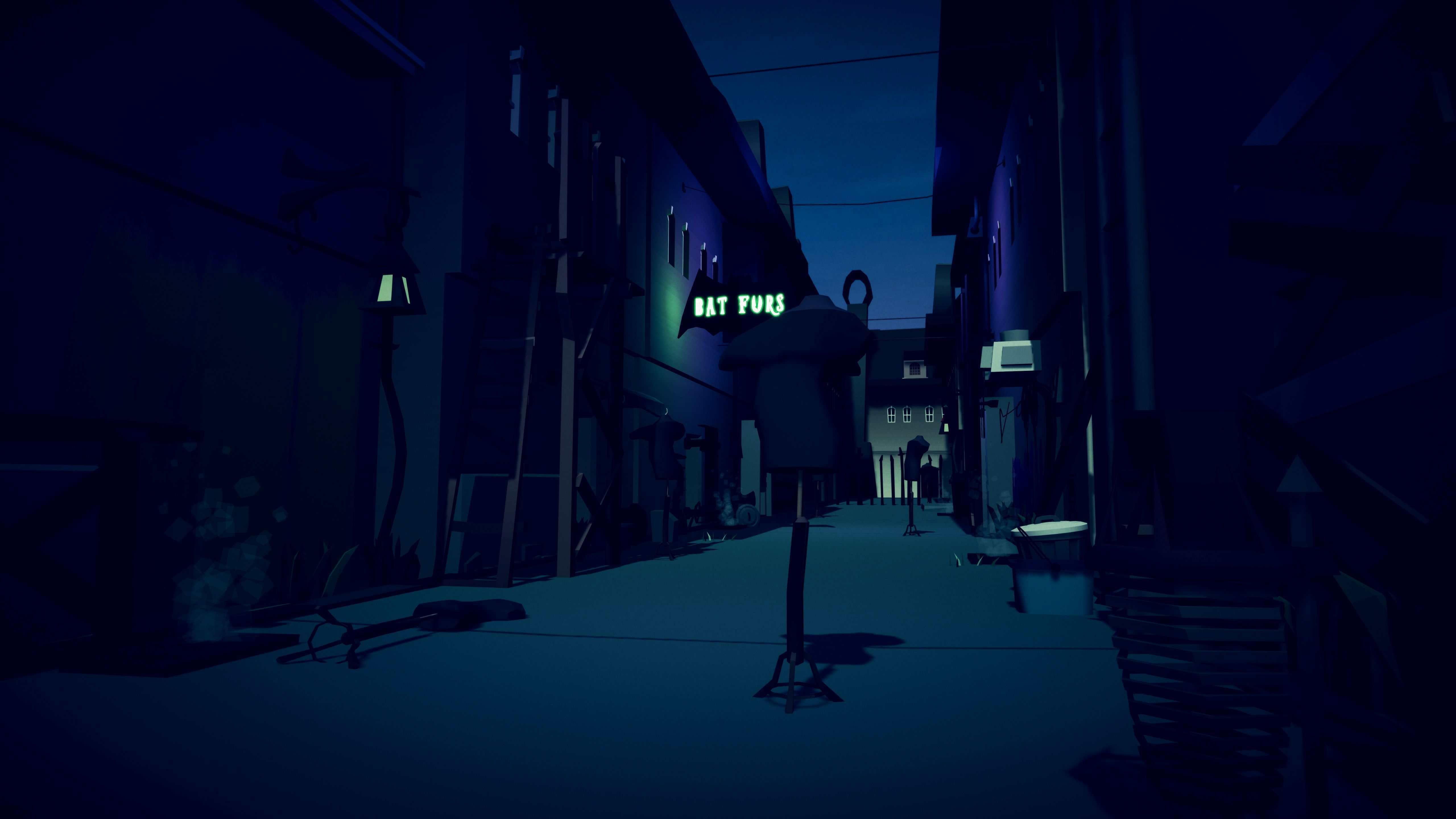 PolyVania Vampiric Town LowPoly Unity Pack Free low-poly 3D model_27