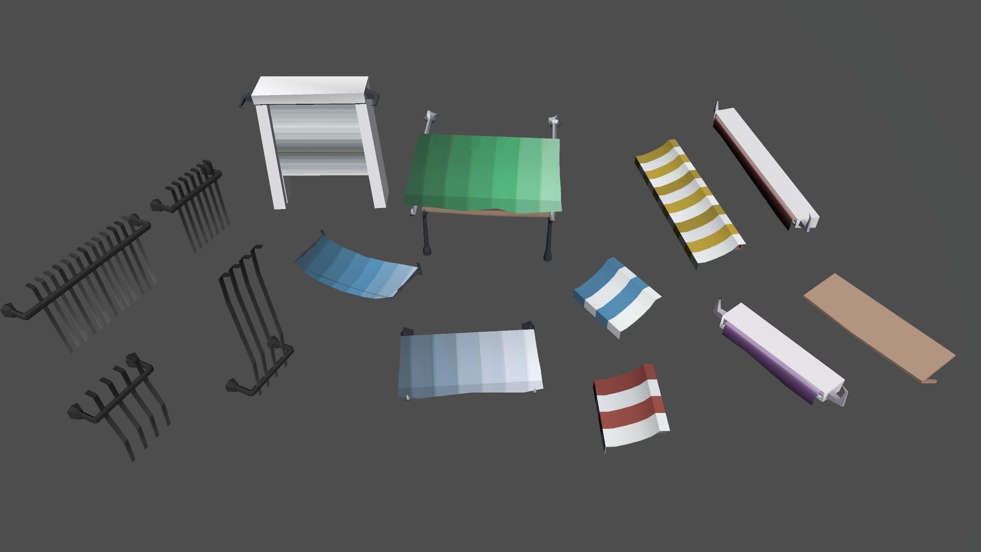 PolyVania Vampiric Town LowPoly Unity Pack Free low-poly 3D model_36