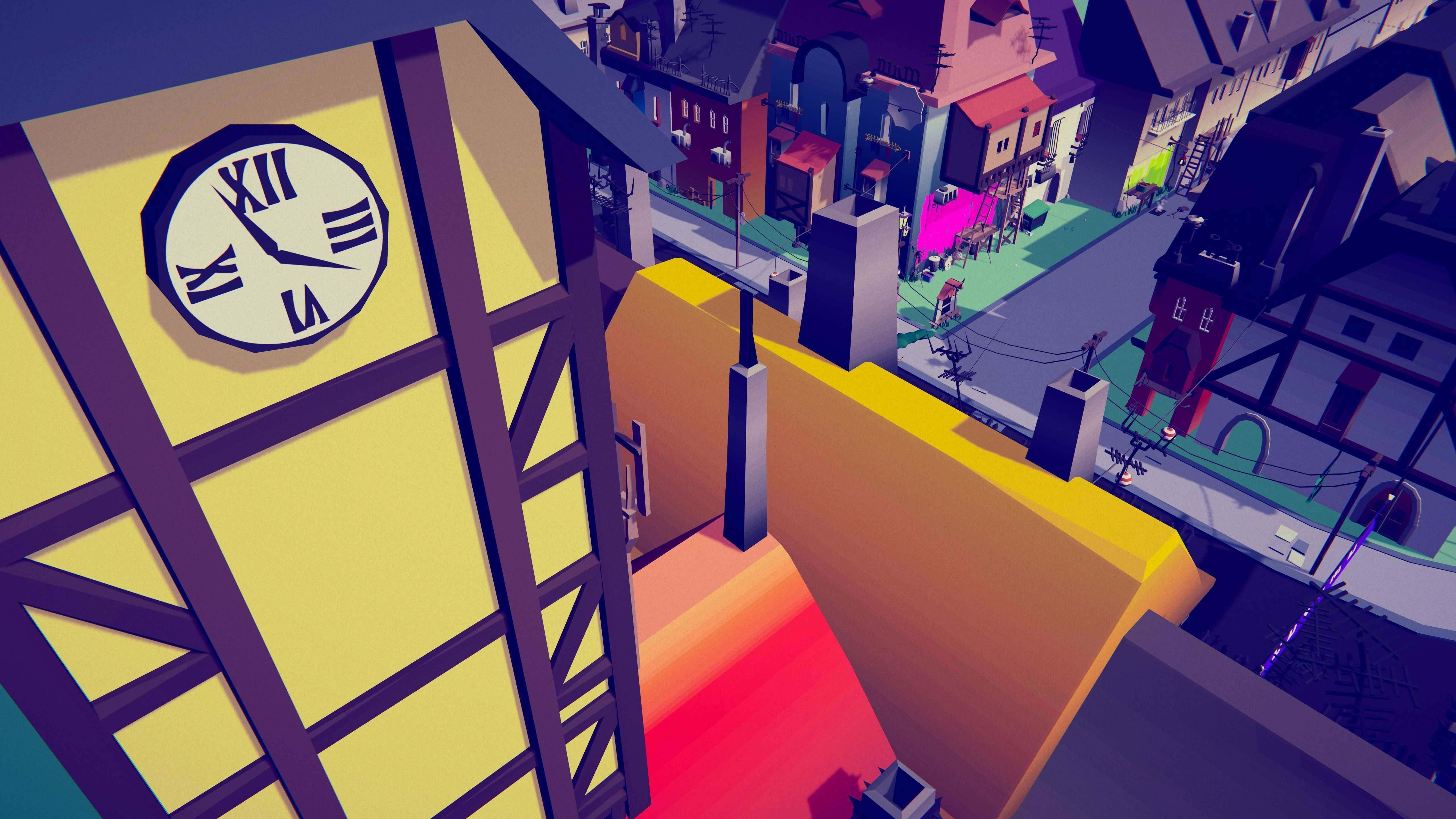 PolyVania Vampiric Town LowPoly Unity Pack Free low-poly 3D model_6