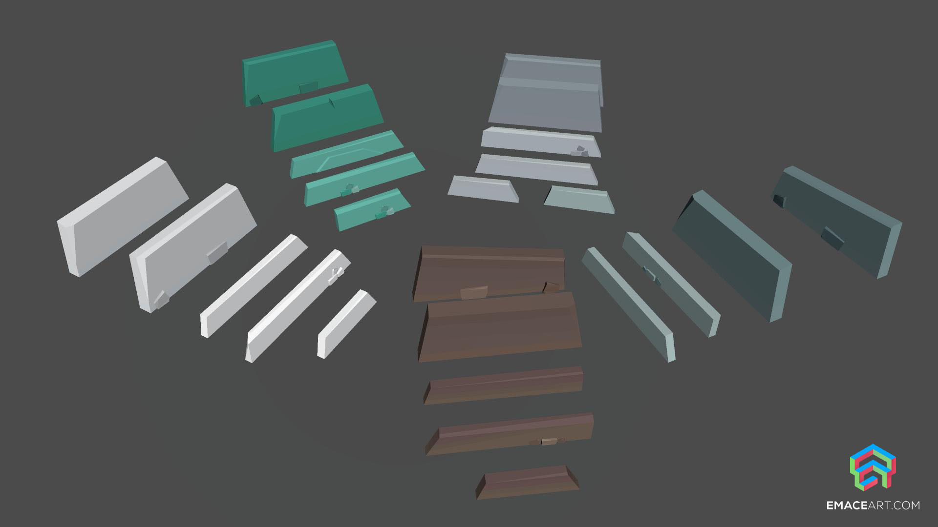 PolyVania Vampiric Town LowPoly Unity Pack Free low-poly 3D model_49