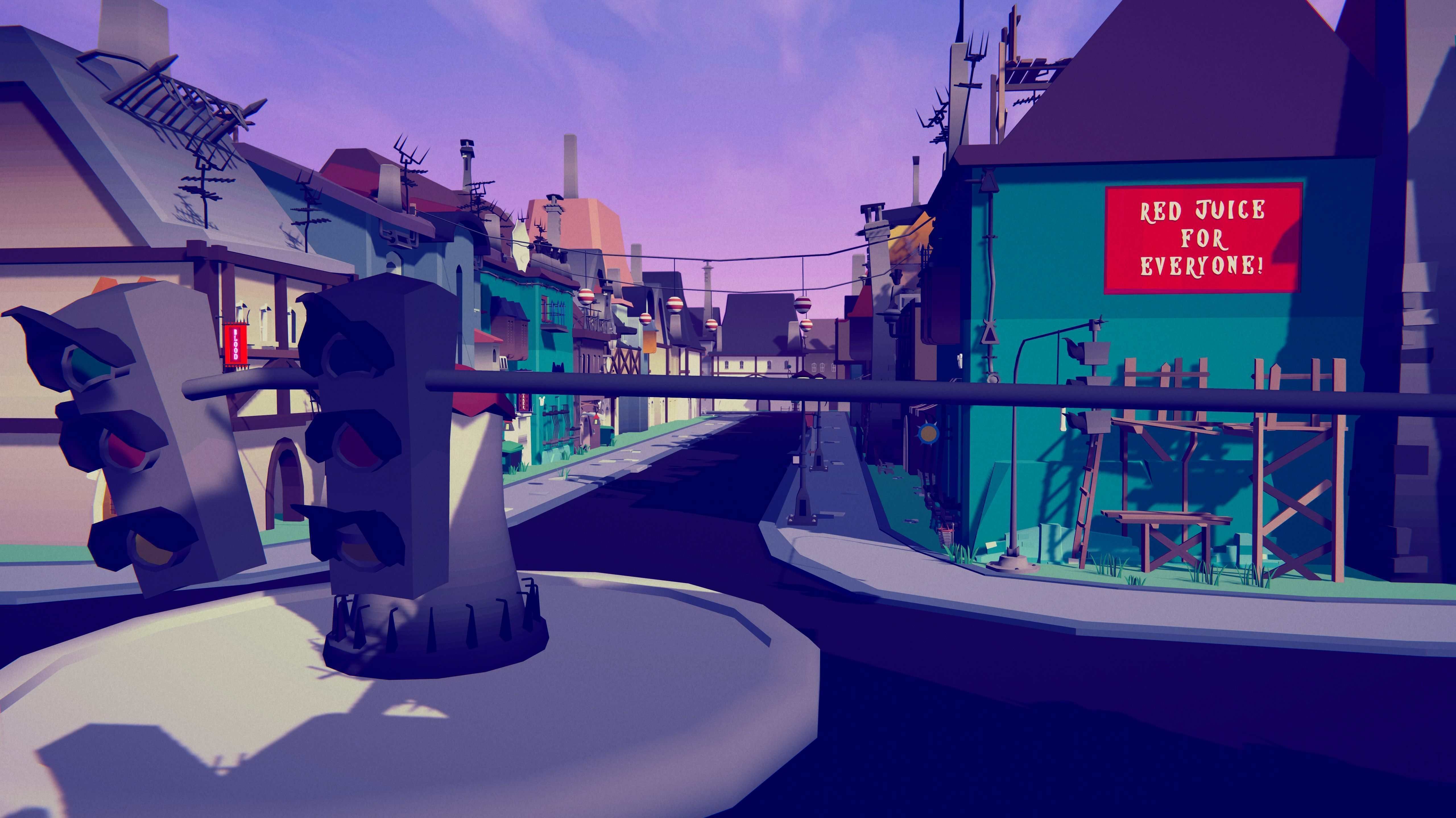 PolyVania Vampiric Town LowPoly Unity Pack Free low-poly 3D model_16