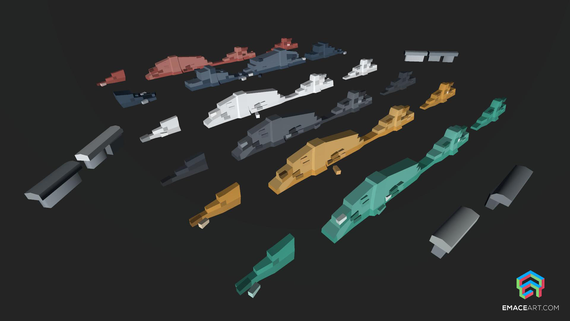 PolyVania Vampiric Town LowPoly Unity Pack Free low-poly 3D model_37