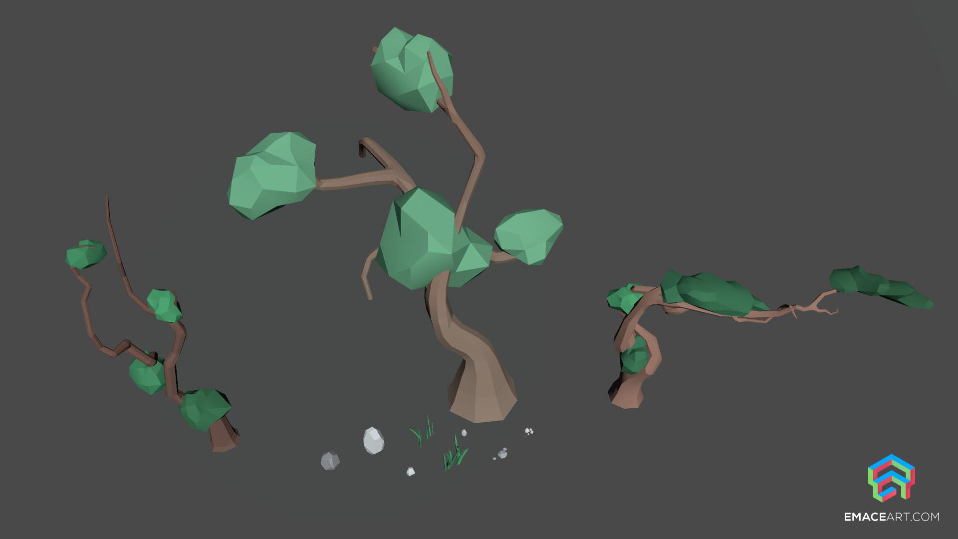 PolyVania Vampiric Town LowPoly Unity Pack Free low-poly 3D model_56