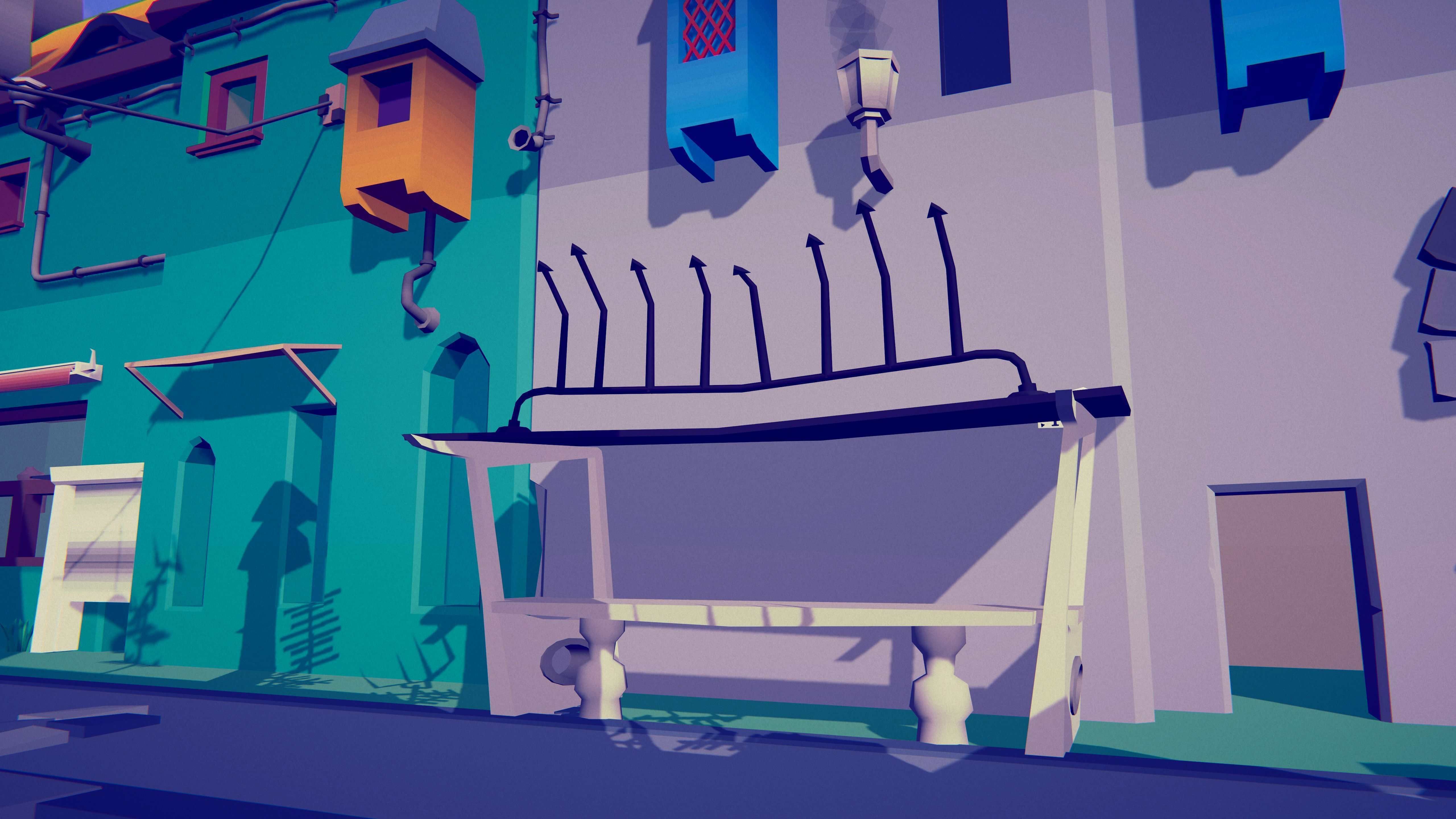 PolyVania Vampiric Town LowPoly Unity Pack Free low-poly 3D model_22