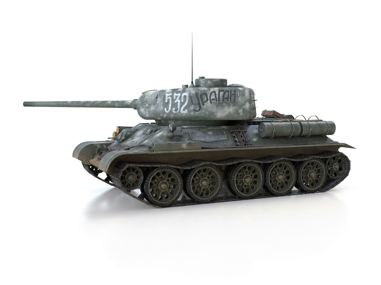 T-34 85 - Soviet medium tank - 532 3D model_2