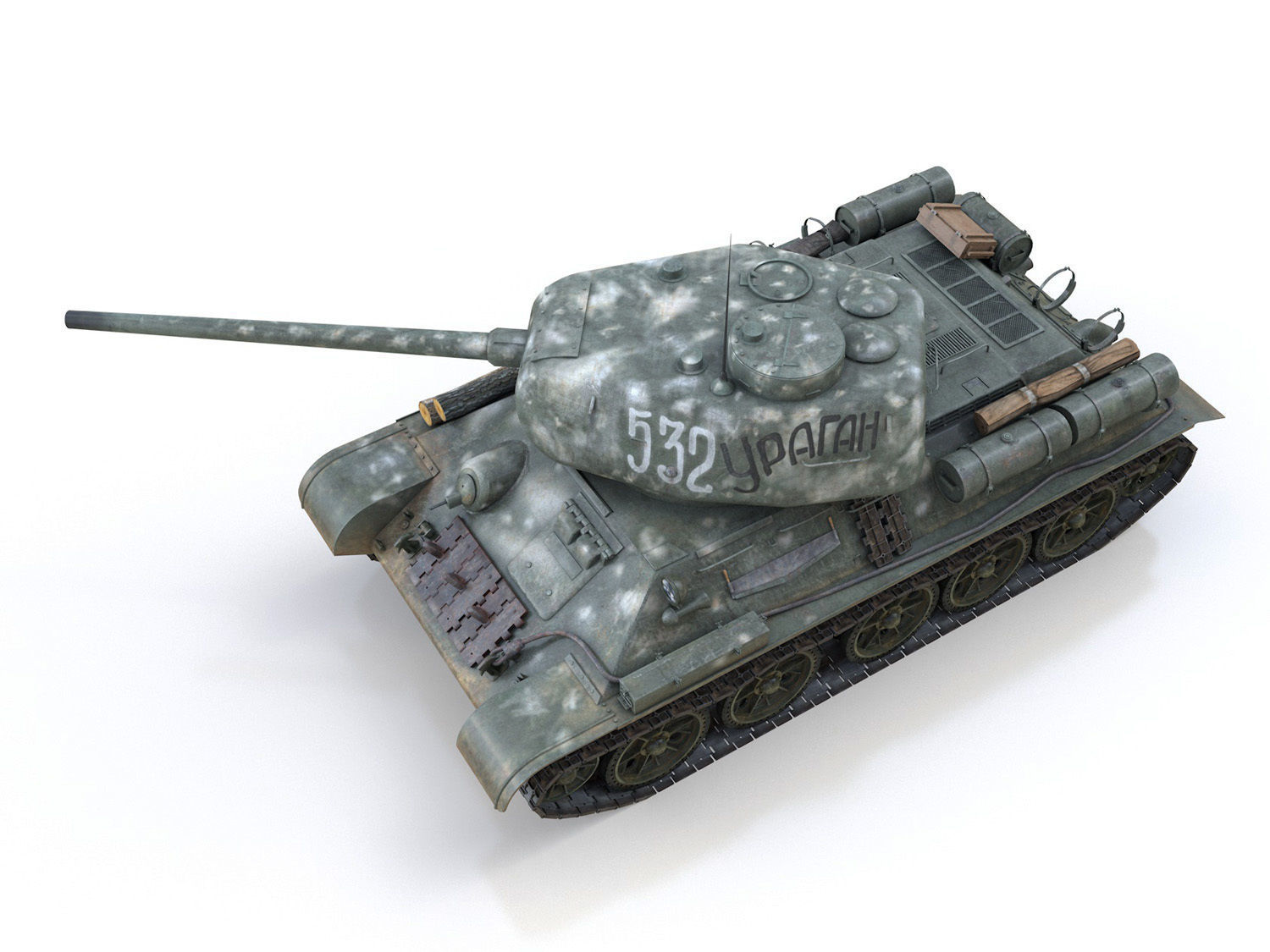 T-34 85 - Soviet medium tank - 532 3D model_3