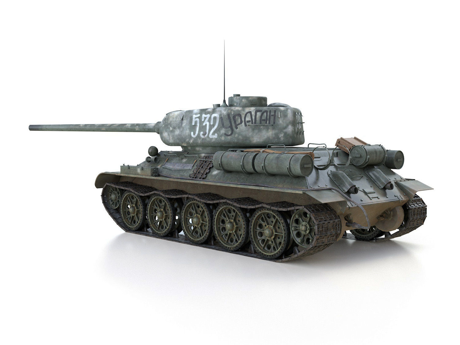 T-34 85 - Soviet medium tank - 532 3D model_5