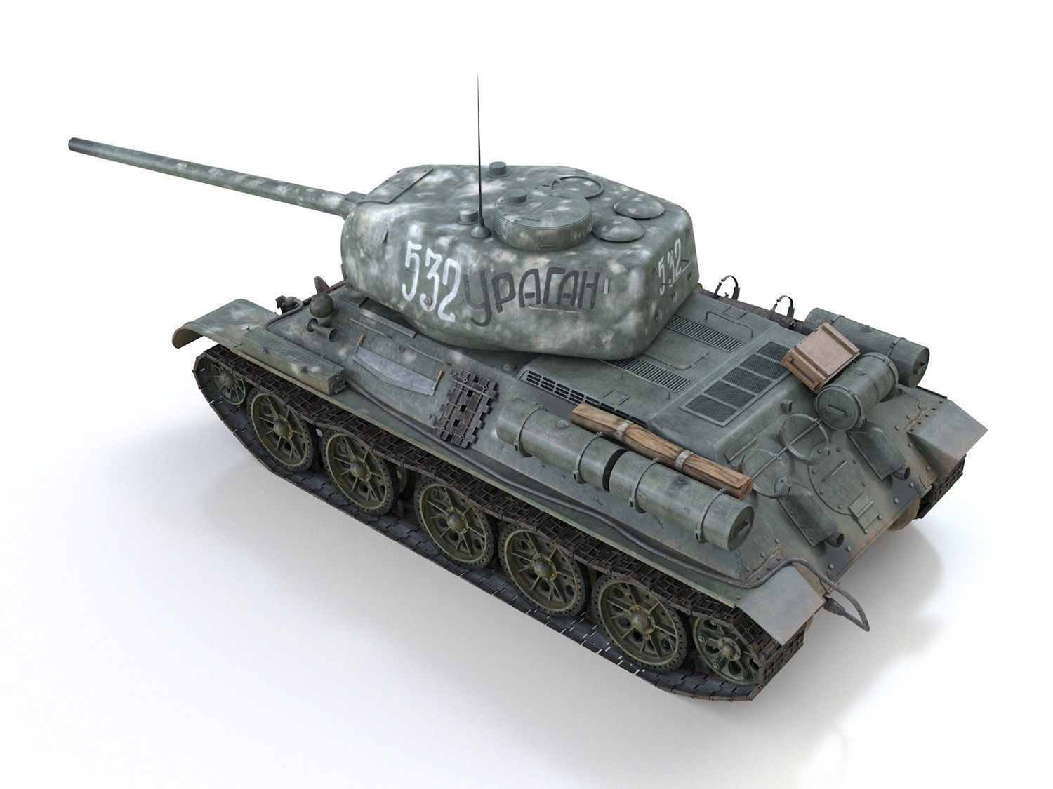 T-34 85 - Soviet medium tank - 532 3D model_4