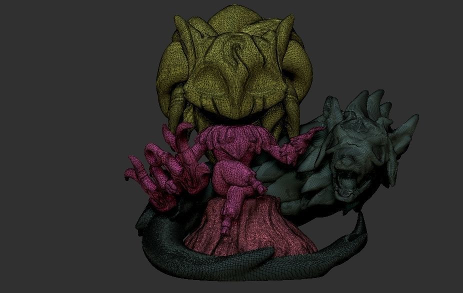 kindred league of legends 3D print model_6