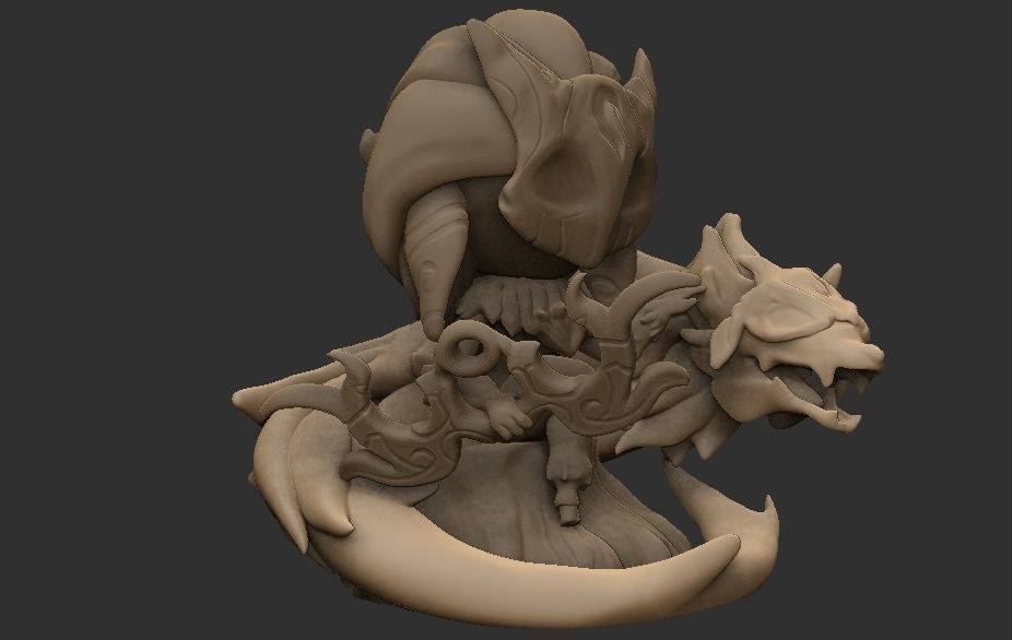 kindred league of legends 3D print model_4