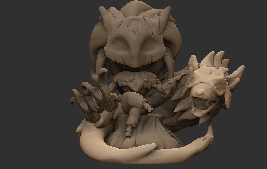 kindred league of legends 3D print model_1