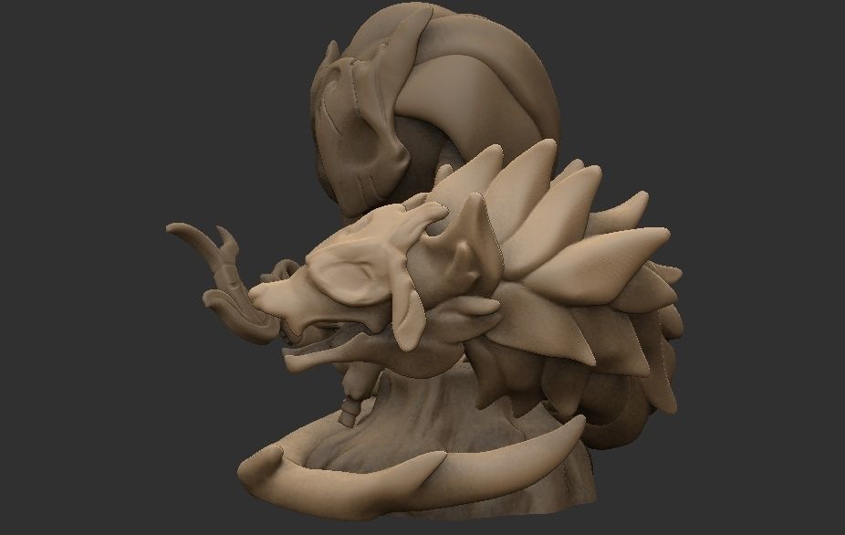 kindred league of legends 3D print model_2