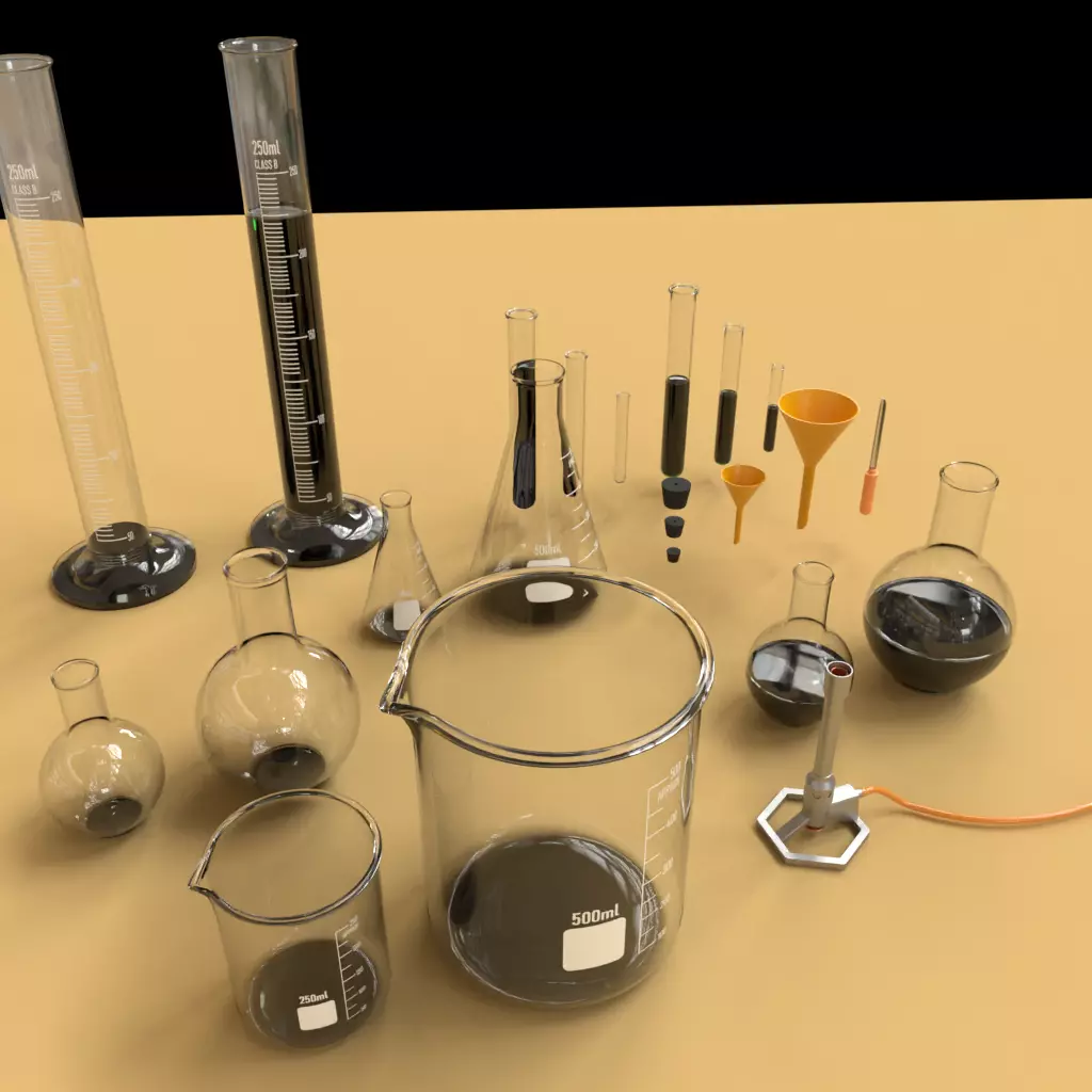 Laboratory Equipment PACK 1 and 2 3D model