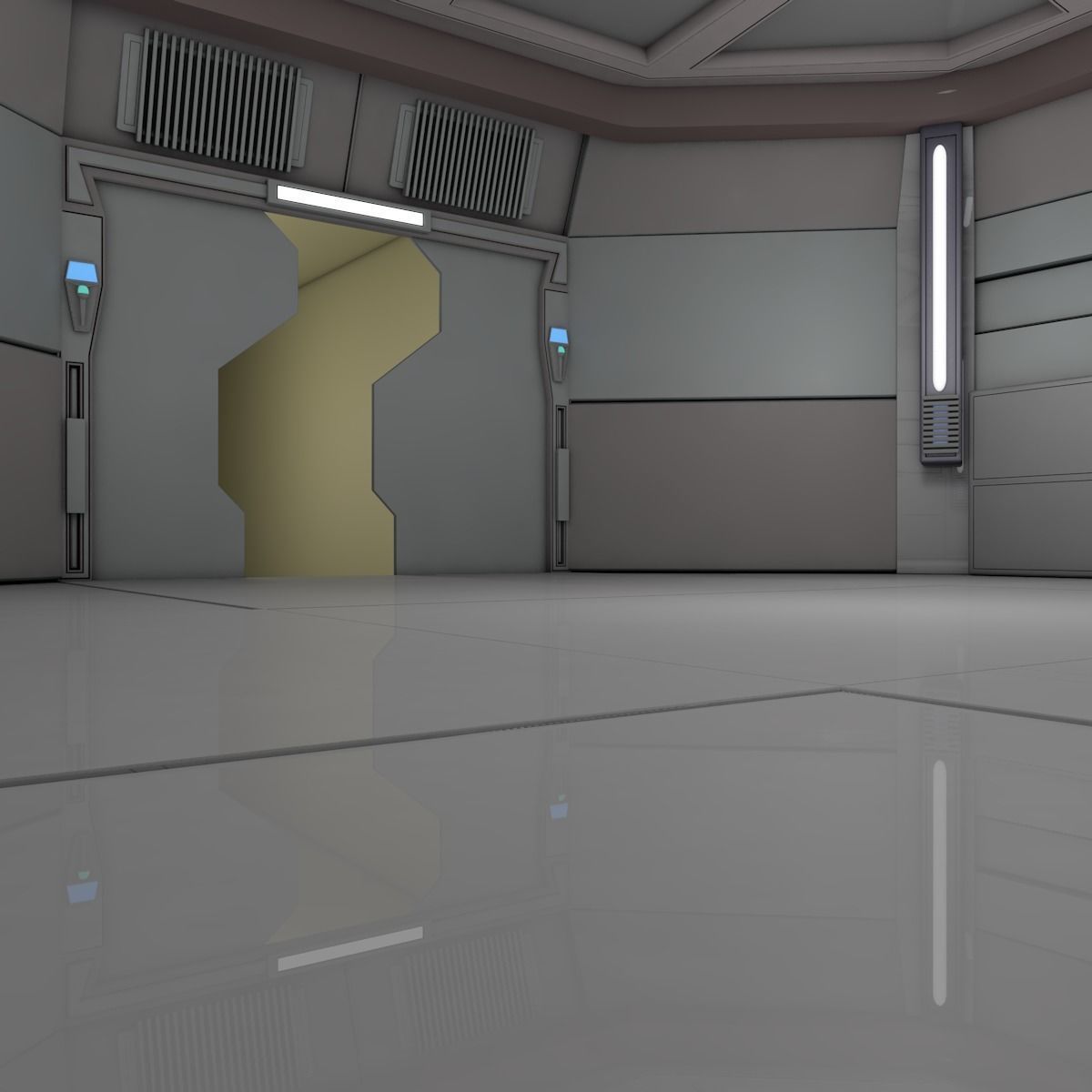 Sci Fi Room  3D model_11