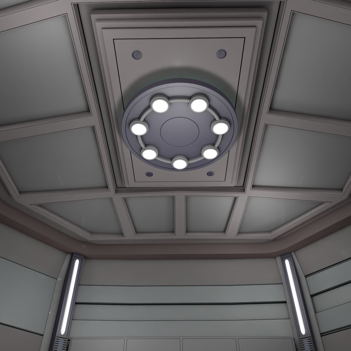 Sci Fi Room  3D model_9