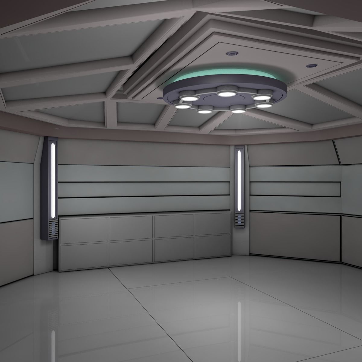 Sci Fi Room  3D model_3
