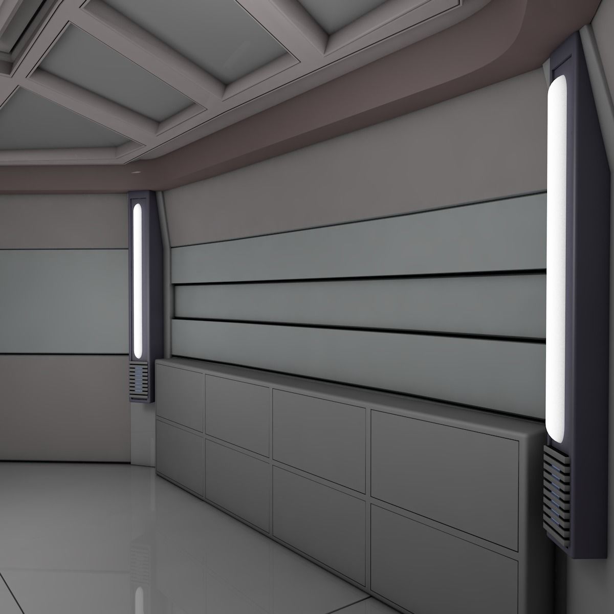 Sci Fi Room  3D model_8