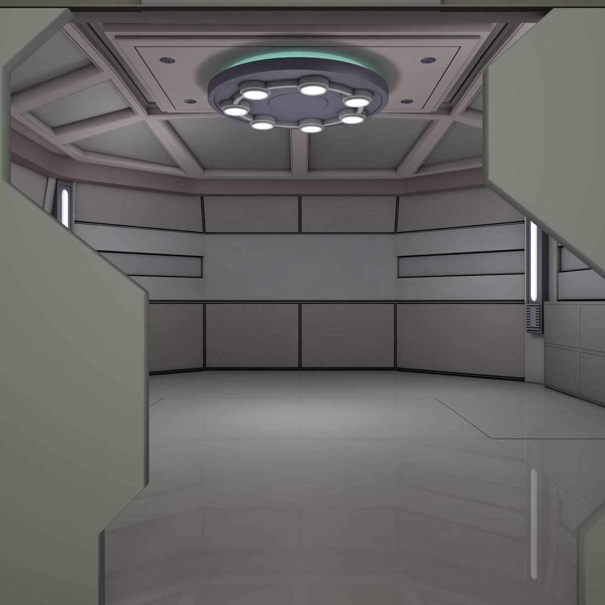 Sci Fi Room  3D model_12