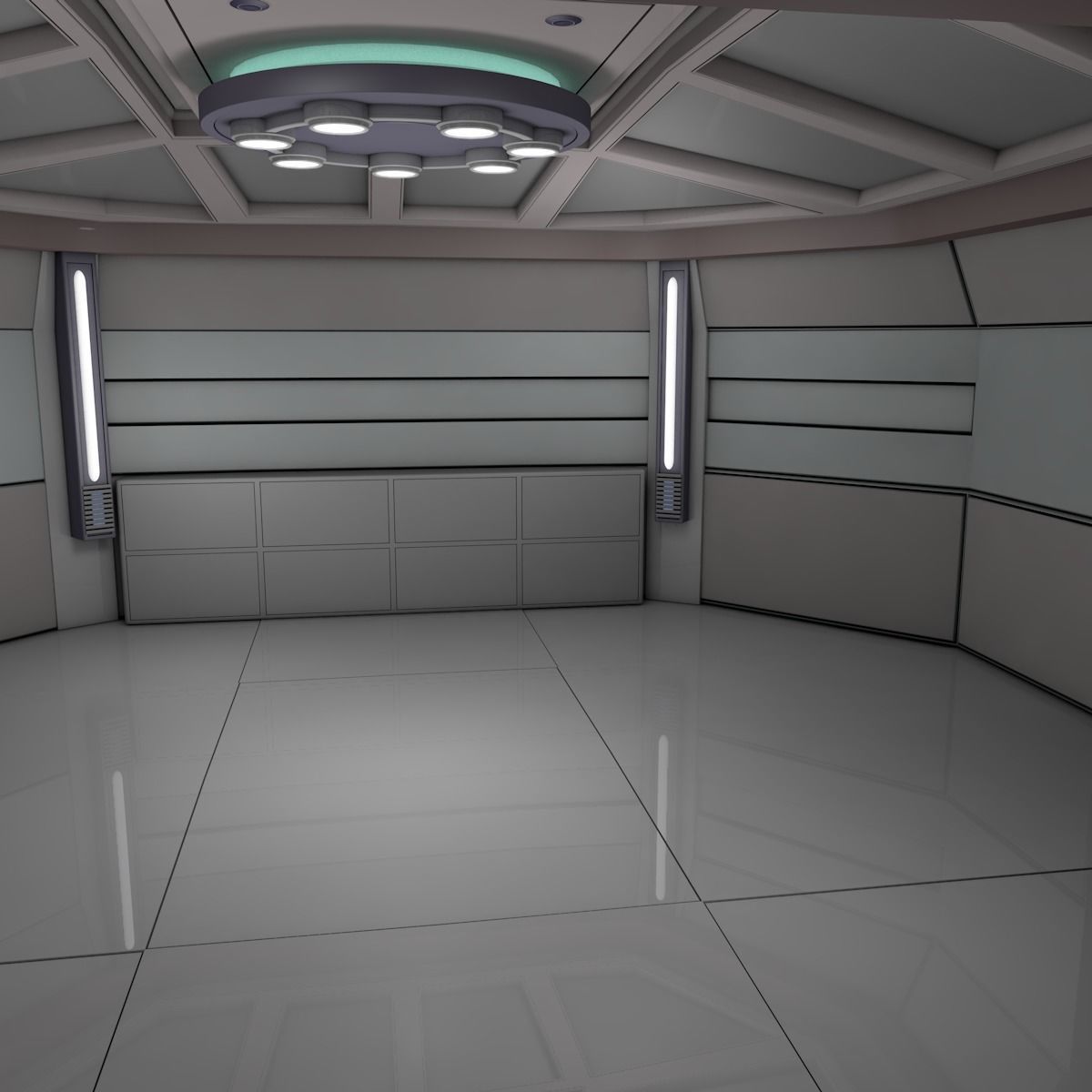 Sci Fi Room  3D model_2