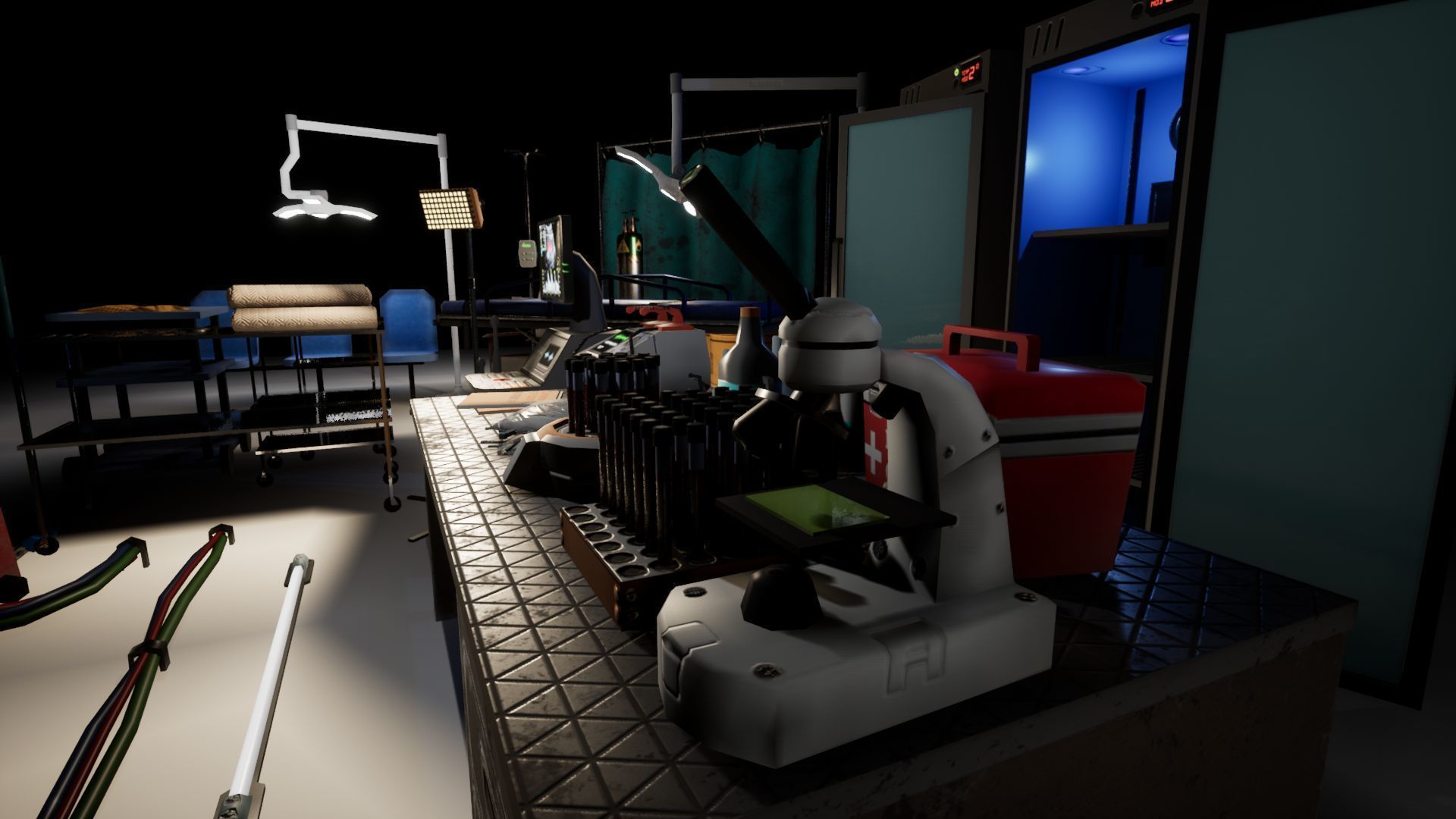 Labaratory Props Low-poly 3D model_2