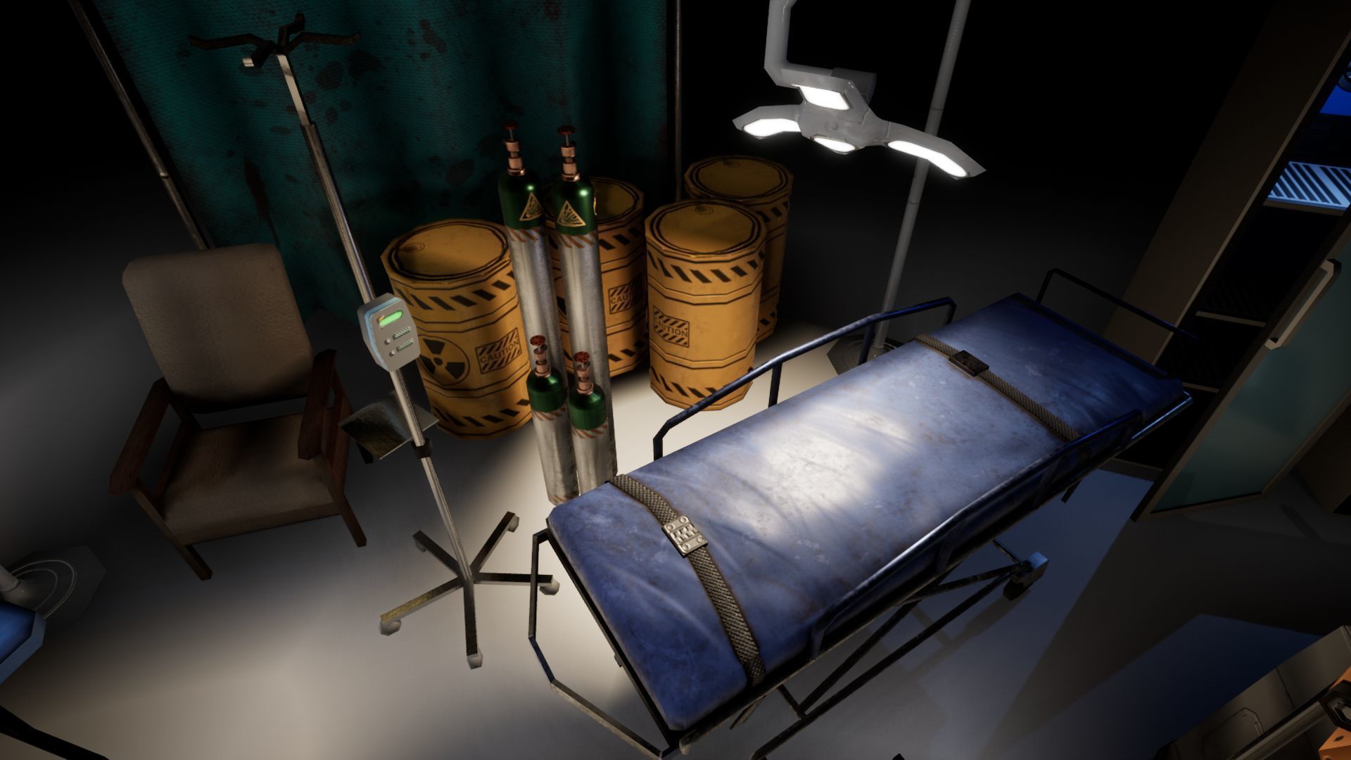 Labaratory Props Low-poly 3D model_11