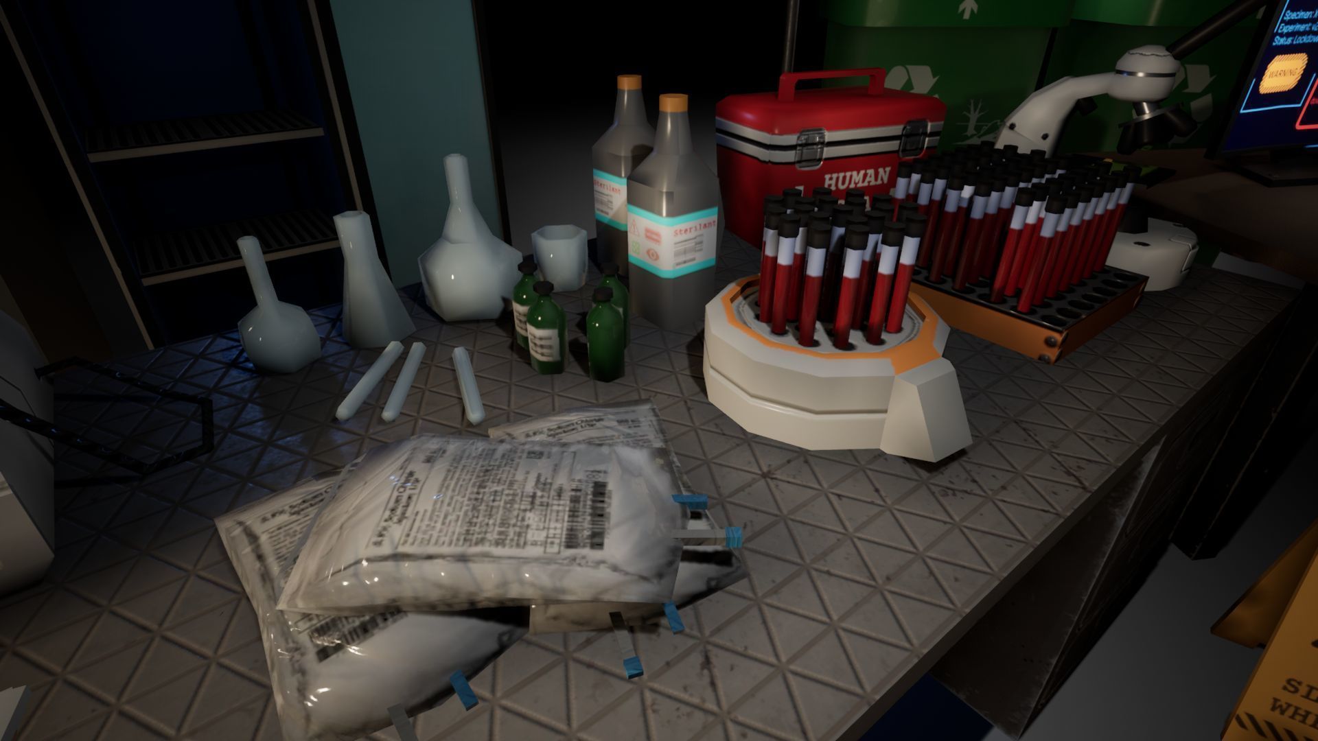 Labaratory Props Low-poly 3D model_10