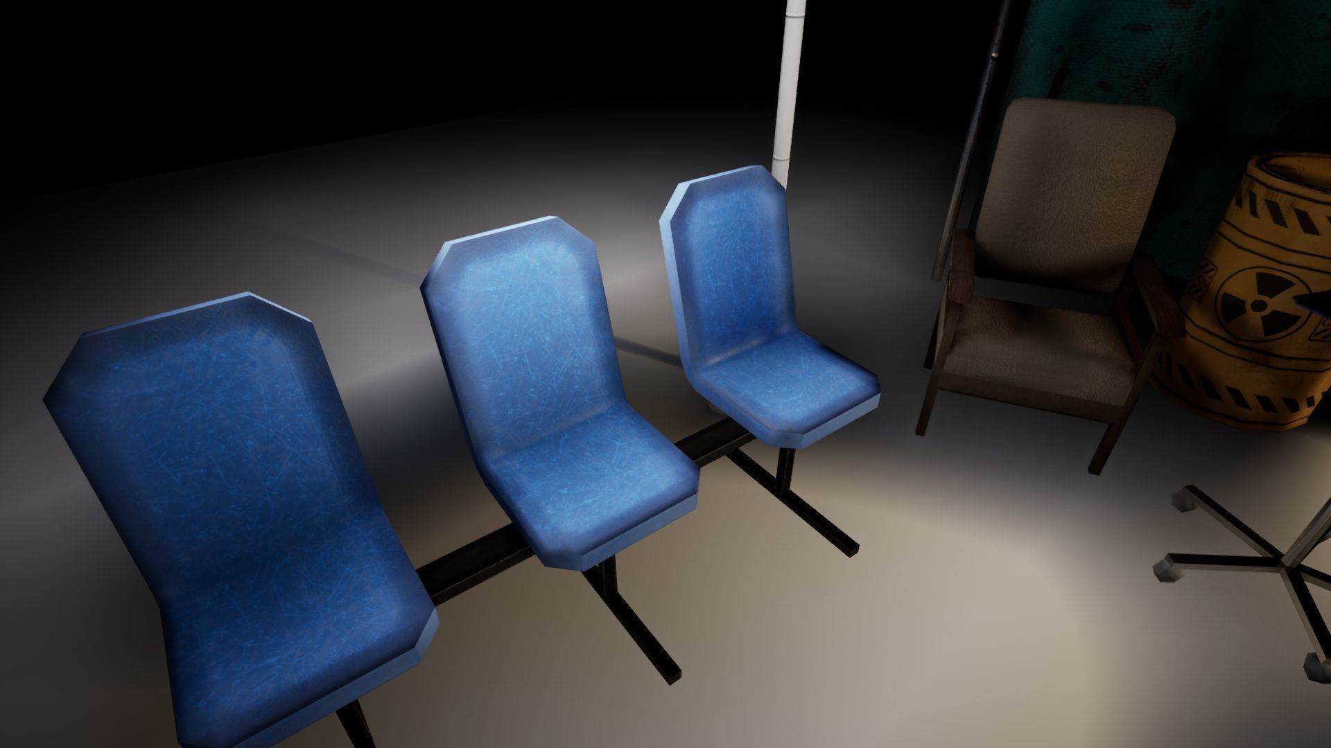 Labaratory Props Low-poly 3D model_14