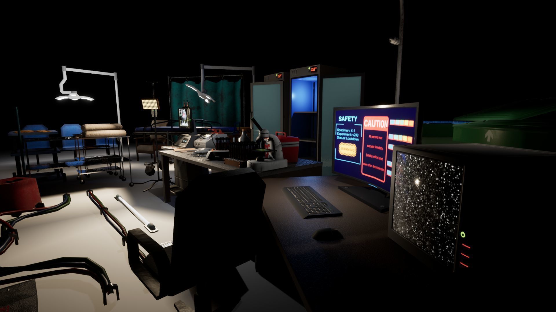 Labaratory Props Low-poly 3D model_3