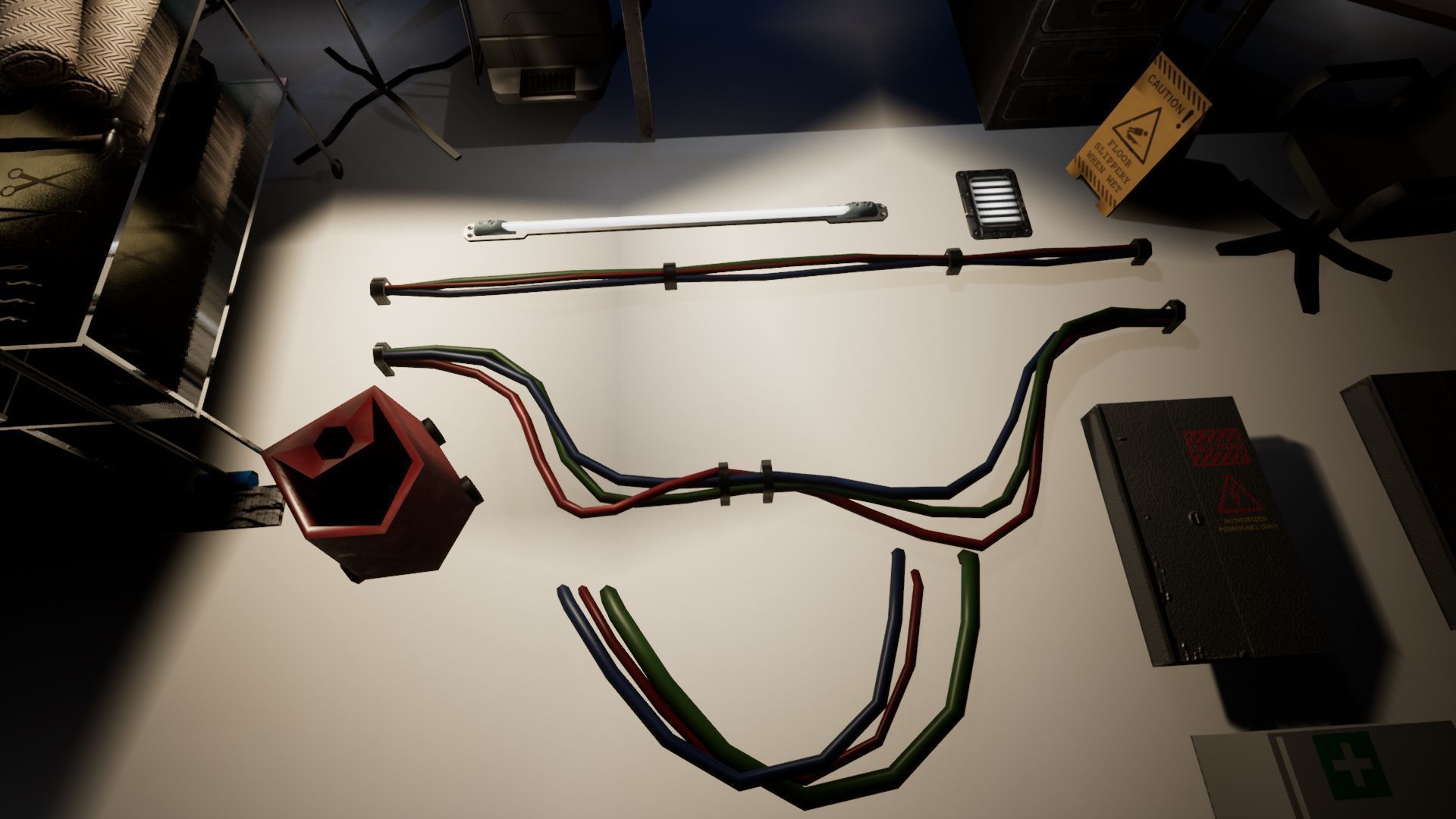 Labaratory Props Low-poly 3D model_9