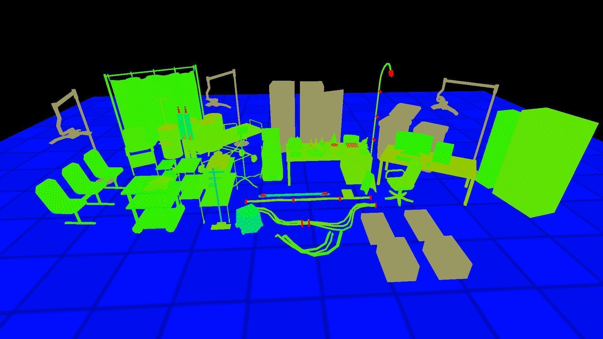 Labaratory Props Low-poly 3D model_19