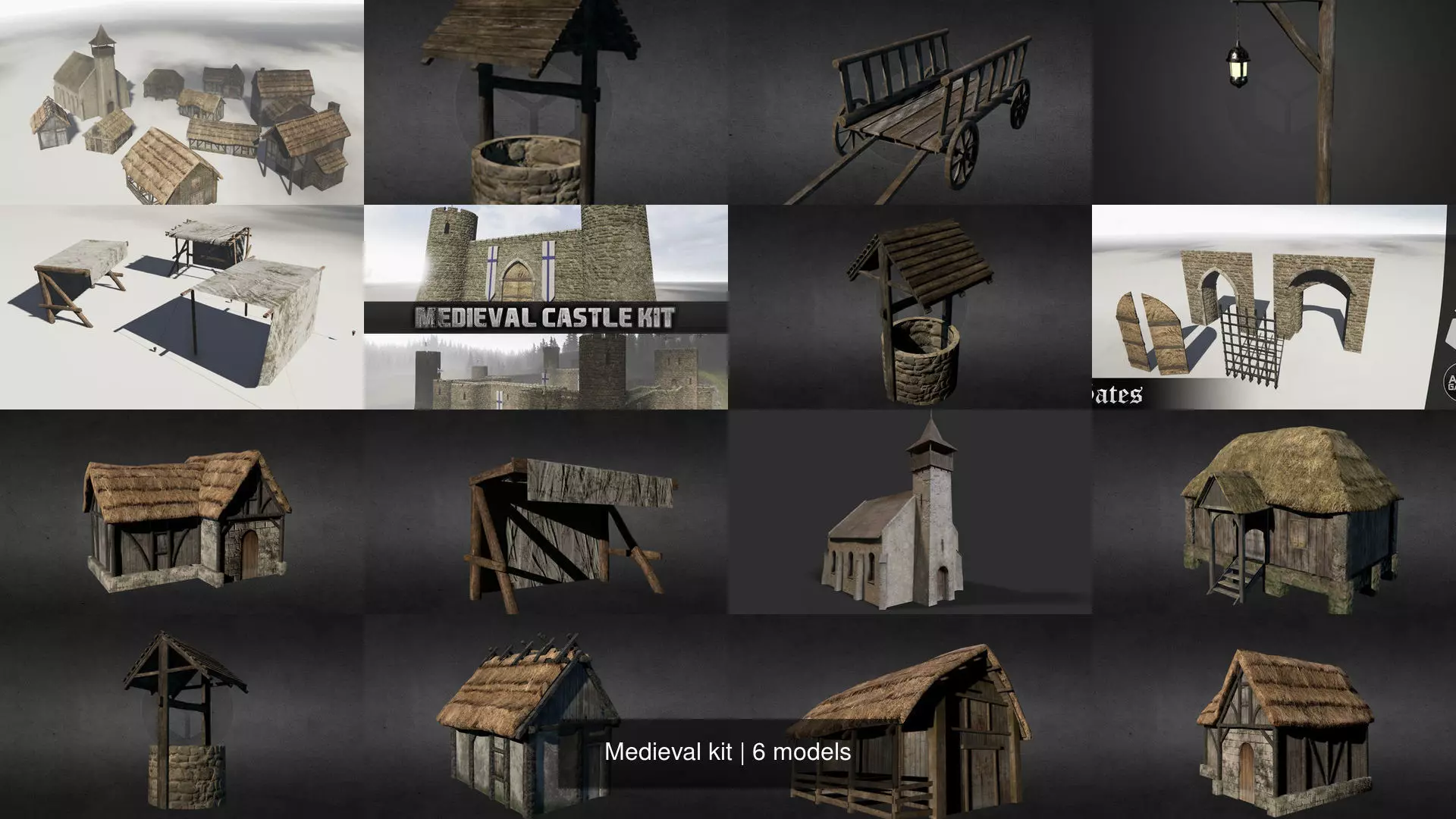 Medieval kit 3D Model Collection_1