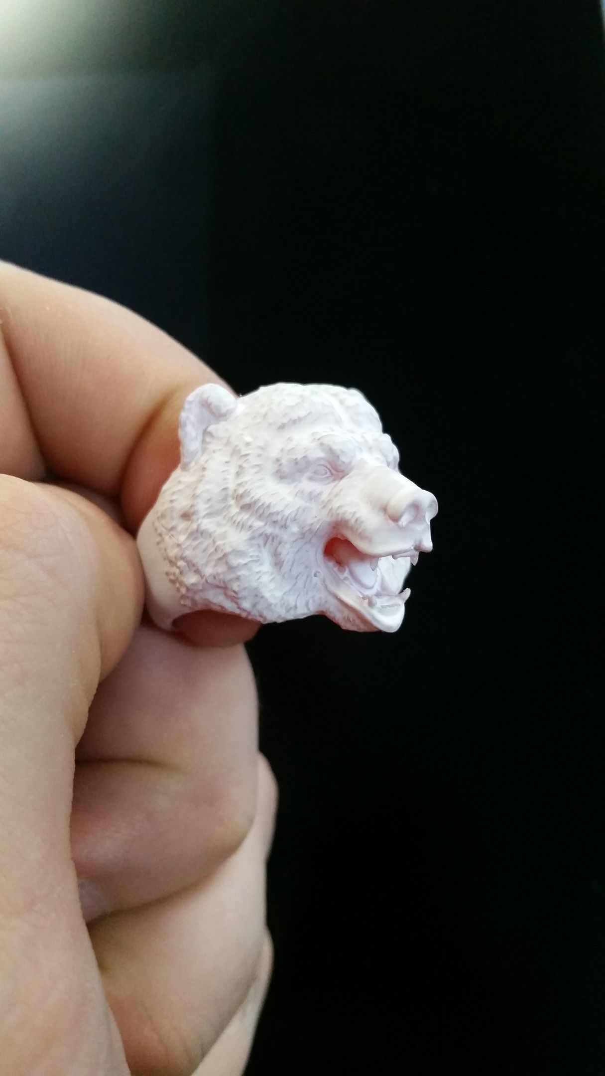 Bear ring STL OBJ 3d model for 3d printing 3D print model_8