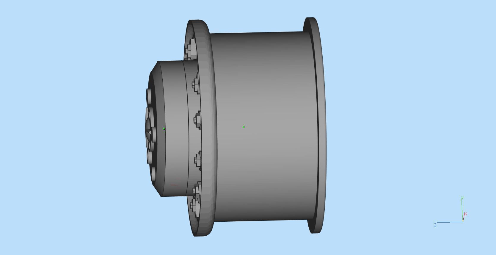 Printable 3d model rims for Soviet Truck MAZ-537 Three vers 3D print model_2