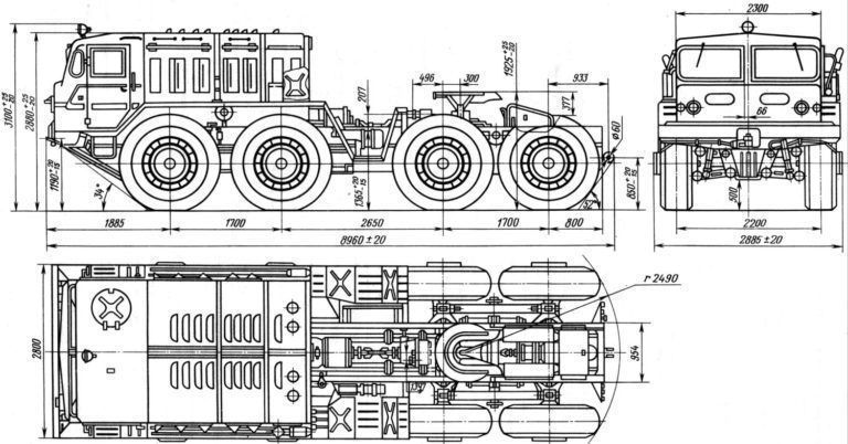 Printable 3d model rims for Soviet Truck MAZ-537 Three vers 3D print model_14