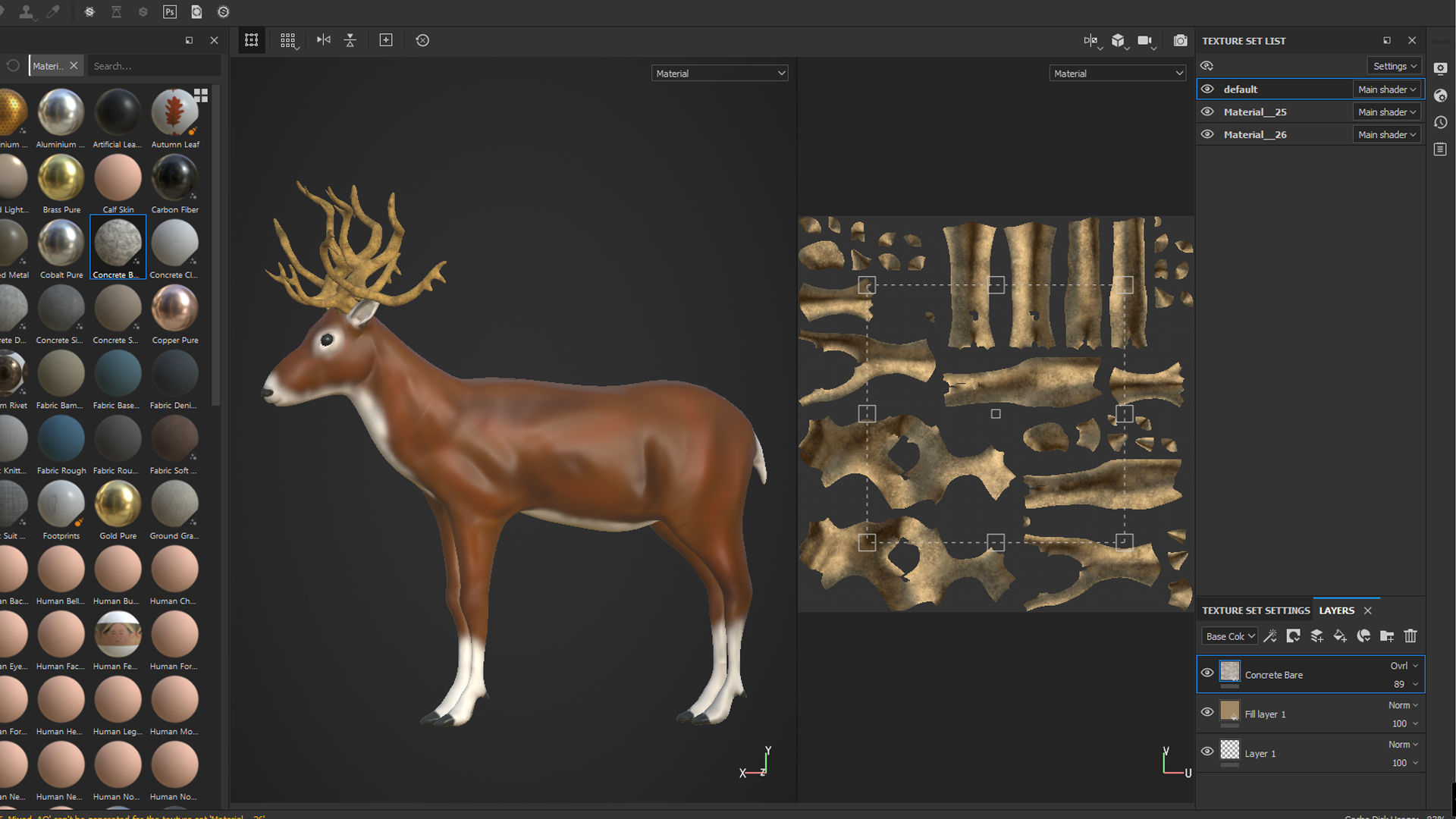 3d model  deer cartoon      - low poly  Low-poly 3D model_8