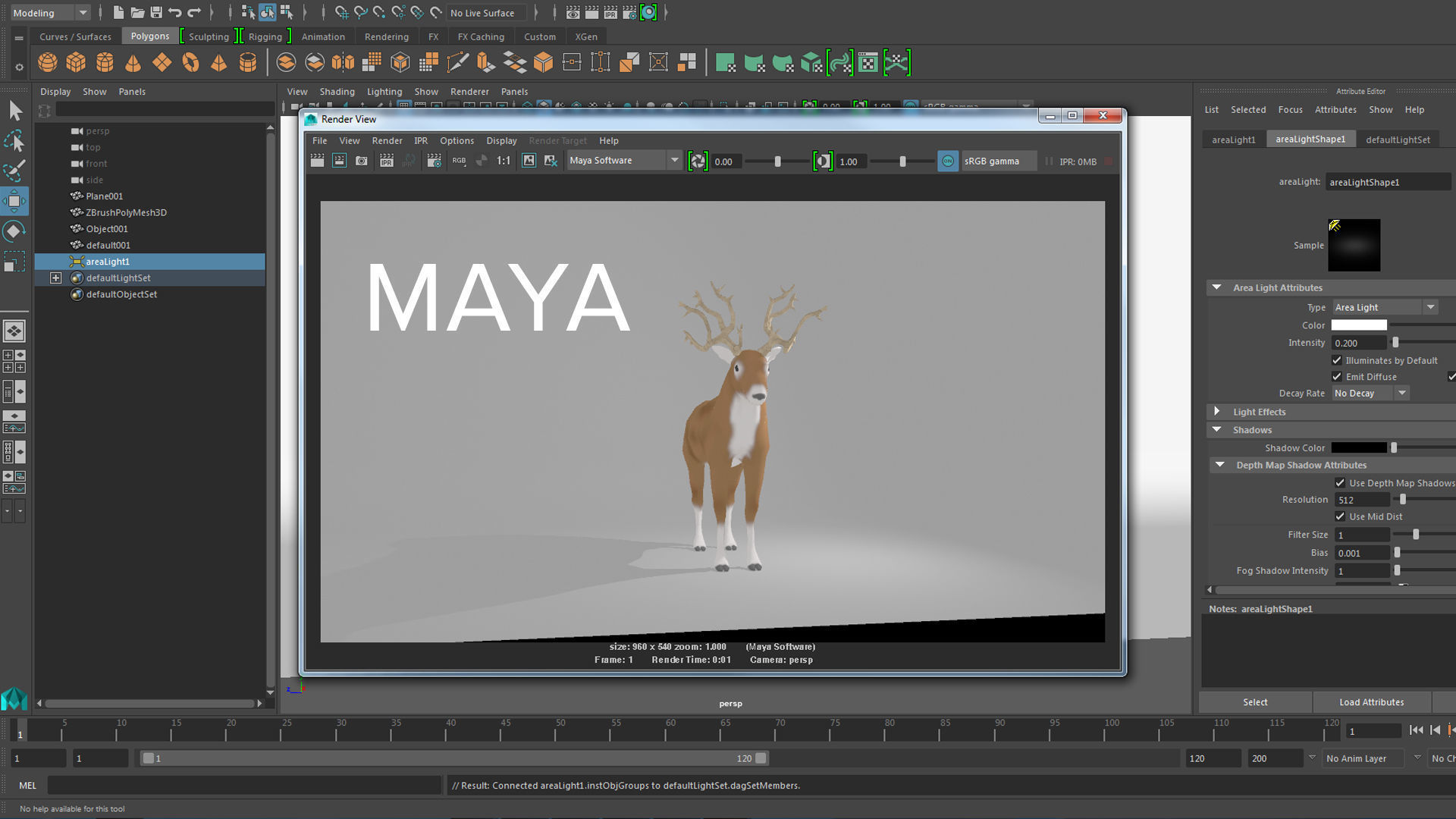 3d model  deer cartoon      - low poly  Low-poly 3D model_2