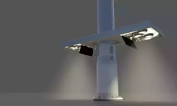 Lighting Tower for City 3D model